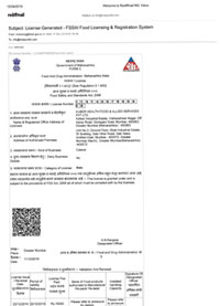 FSSAI License Certificate